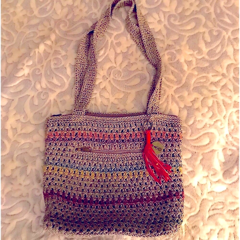 SAK bag. 13” wide. 12” length. Clean. Variations of colors.